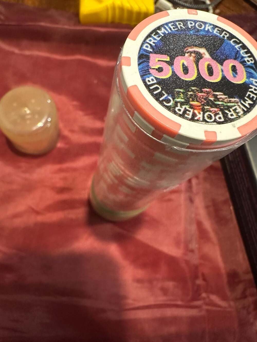 Premier Poker Club 5000 Denomination Poker Chips Roll of 50